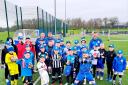 Budding young footballers were put through their paces at Ian Cashmore's Striker School Easter camp.