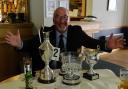Gordon Clelland with his trophies