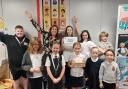Celebrations at Dreghorn Primary after winning their award