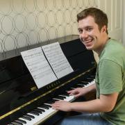 Ryan Johnstone, member of the Irvine and Dreghorn Brass Band bought a piano thanks to ILF Scotland.