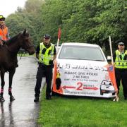 The horses and police take their message out and about.