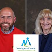 Joe Cullinane and Marie Burns traded verbal blows at a recent meeting of North Ayrshire Council