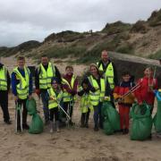 The Irvine Clean Up crew were delighted with their collection
