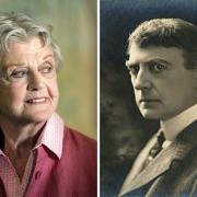 Dame Angela Lansbury, left, and her Great Uncle from Irvine, Robert Bruce Mantell, right