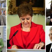 North Ayrshire SNP politicians - Ruth Maguire MSP (top left), Dr Philippa Whitford MP (bottom left), Kenneth Gibson MSP (bottom right) and Patricia Gibson MP (top right), have all expressed their shock at the First Minister's (middle) announcement.