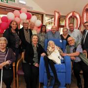 Margaret WIlson celebrates her 100th birthday surrounded by family and friends at Cumbrae Lodge in Irvine. Credit: Charlie Gilmour Photography