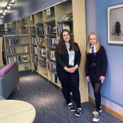 Young People's Champion Chloe Robertson with Emma Burns at the exhibition