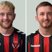 Ross George (left) and Sean Ewart (right) have joined Irvine Meadow from Whitletts Victoria