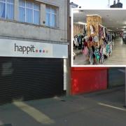 The Hanger Preloved Outlet (inset) will be moving into the former Happit store in Irvine.