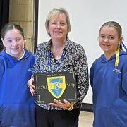 A presentation to Mrs Louise Cardwell on her retiral from Castlepark Primary