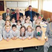 Woodlands Primary pupils visited North Ayrshire Council HQ in 2004