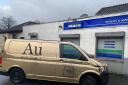 The Au Vodka van outside the Mace in Dreghorn when it visited on Monday, January 9.