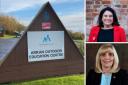 Katy Clark MSP (top right) has written to North Ayrshire Council leader Marie Burns (bottom right) urging all councillors to vote against closing the Arran Outdoor Education Centre.