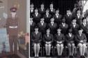 Both Kelly's dad Ralph (left) and mother Pamela (right pic - front middle) served in the army with the Royal Army Ordnance Corps.