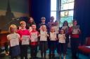 Youngsters entertained Irvine Lasses Burns Club