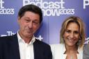 Jon Sopel, Emily Maitlis and Lewis Goodall at the Podcast Show at the Business Design Centre in London (Lucy North/PA)