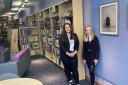 Young People's Champion Chloe Robertson with Emma Burns at the exhibition