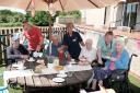 Cumbrae Lodge residents enjoy the garden party