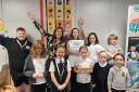 Celebrations at Dreghorn Primary after winning their award