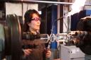 Glassblower Dr Ayako Tani