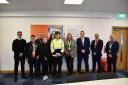 MSP Ruth Maguire meets some of the the GSK team and their apprentices