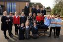 Abbey Primary Janitor Ronnie Coia says farewell to some of the pupils