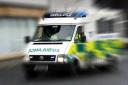 A man and woman were taken to Crosshouse by ambulance
