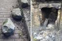 Bin burnt in Kilwinning Abbey as police appeal over latest damage to ruins