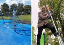 Residents of all ages enjoy new play equipment at McGavin Park