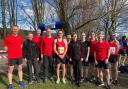 Irvine Running Club members at Glasgow Green