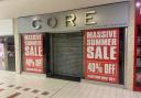 The closed Core Clothing store in the Rivergate Centre