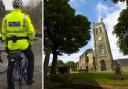 Local police officers carrying out routine cycle patrols found a series of racial and homophobic slurs written in coloured chalk on the Abbey Tower Heritage Centre, Kilwinning.