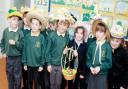 St Winning's pupils show off their Easter hats in 2004