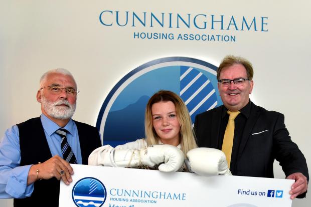 Sponsorship boost for young Ardrossan boxer from housing association