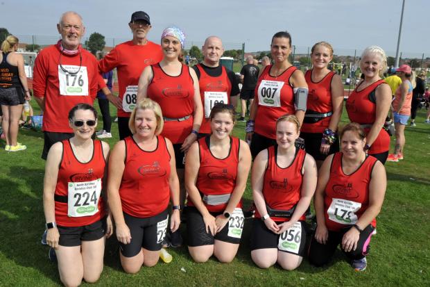 Irvine Running Club had a number of runners on the day.