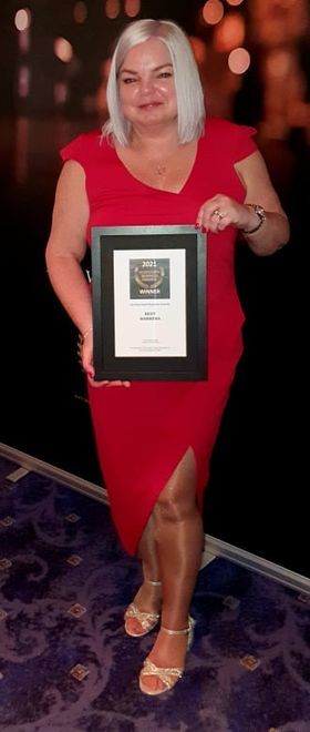 Robertsons owner Suzi Robertson with her accolade