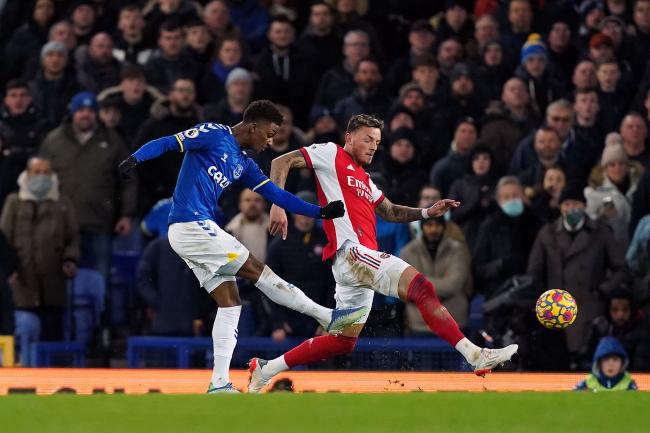 Demarai Gray struck Everton's winner against Arsenal in the second minute of time added on