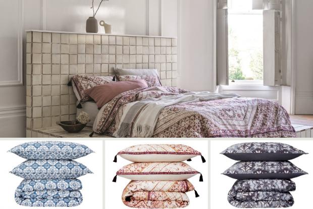 Irvine Times: M&S bedding in new Fired Earth homeware collection. Credit: M&S