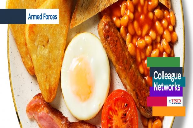 Tesco thanks Armed Forces with a free breakfast