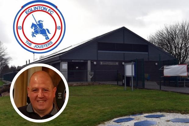 Eglinton FC will be led by William Shearer (inset)