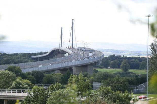 The Erskine Bridge was closed in both directions
