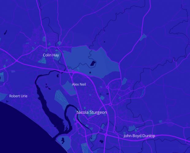 Irvine Times: Notable people interactive map (Mapbox/ Topi Tjukanov)