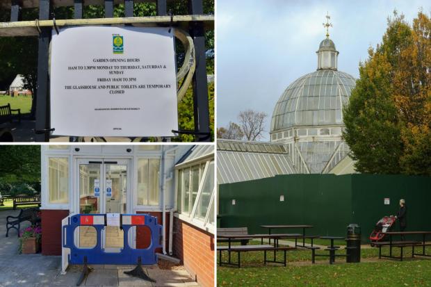 Council reveal timescale for Queen's Park glasshouse reopening. Picture on the right: Colin Mearn