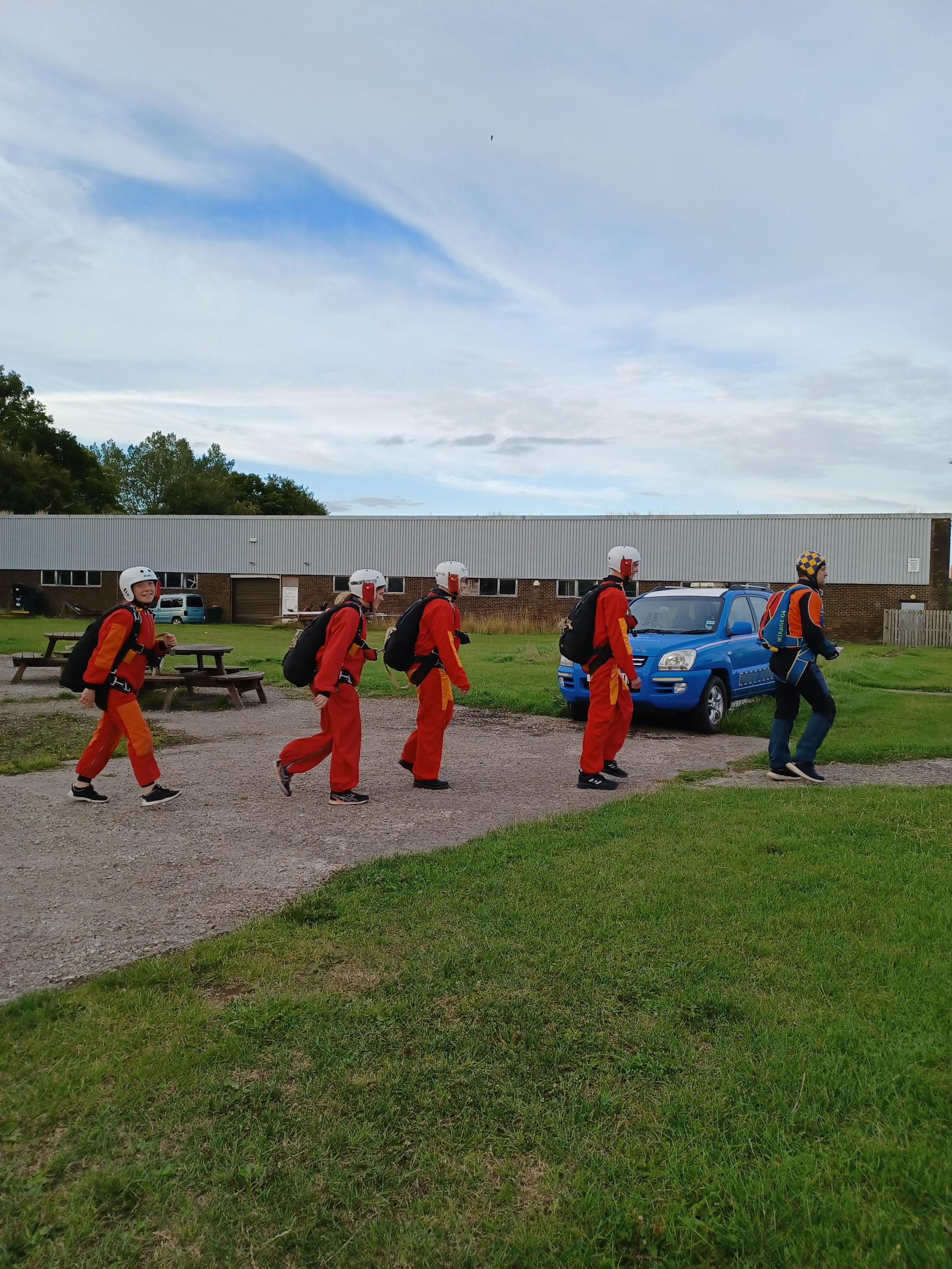 The 19th Ayrshire Explorers Scout group took part in a parachute jump at Strathallan Airfield (Photo - Alan Roy)