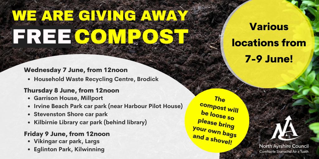North Ayrshire Council offering free compost to gardeners