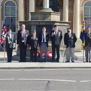 Irvine branch members mark the 100th anniversary of the Ropyal British Legion Scotland
