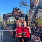 Irvine Running Club members Susan & Amy at Tough Runner Epic 10k Trail Race in Falkirk