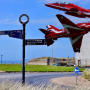 Irvine could be treated to a display from the Red Arrows this summer. Main photo: Jim Stewart