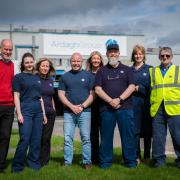 Ardagh Irvine's Kiltwalk fundraising team