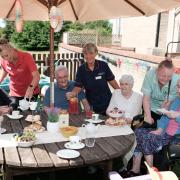 Cumbrae Lodge residents enjoy the garden party